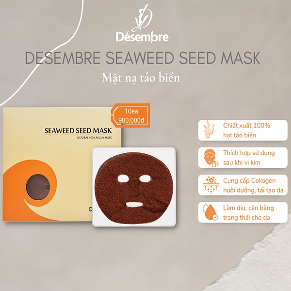 Mặt nạ Desembre Seaweed Seed Mask 10pcs 