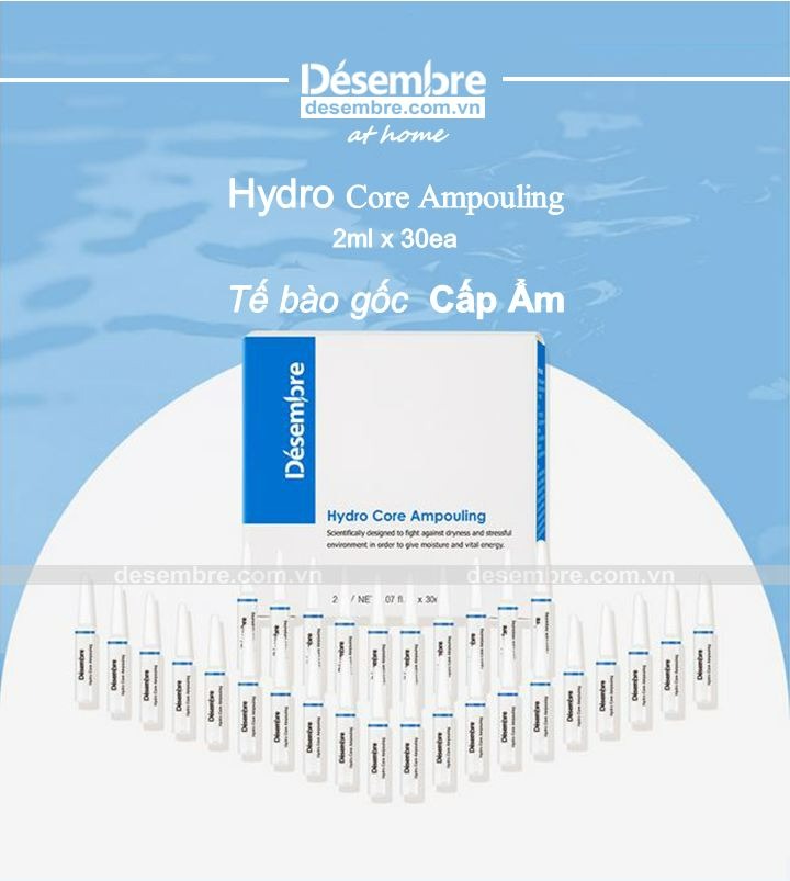 Huyết thanh Desembre At Home Hydro Core Ampouling 